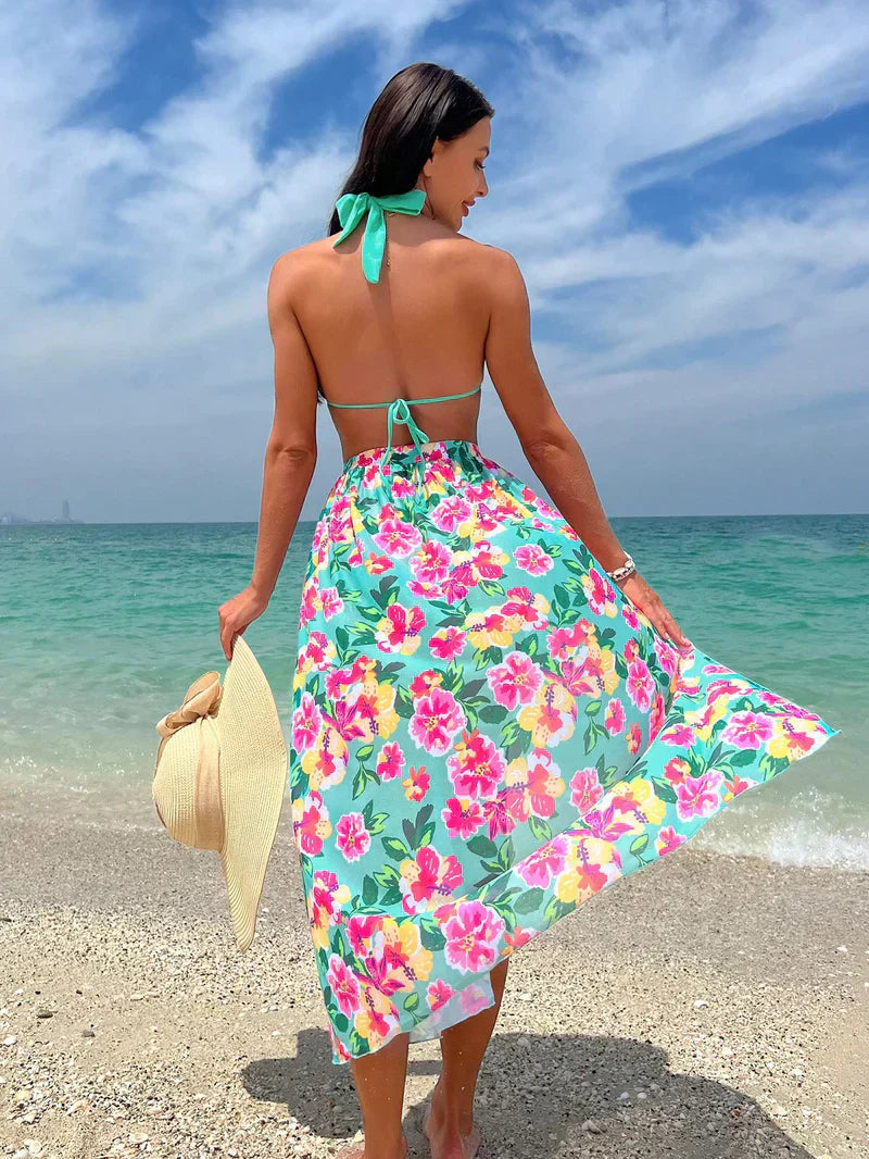 Lucretia - Ensemble de maillots de bain à fleurs pour un look estival parfait