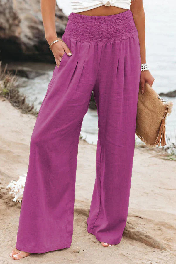 Stylish Alexandra - Pantalon en coton et lin pour le confort et l'élégance