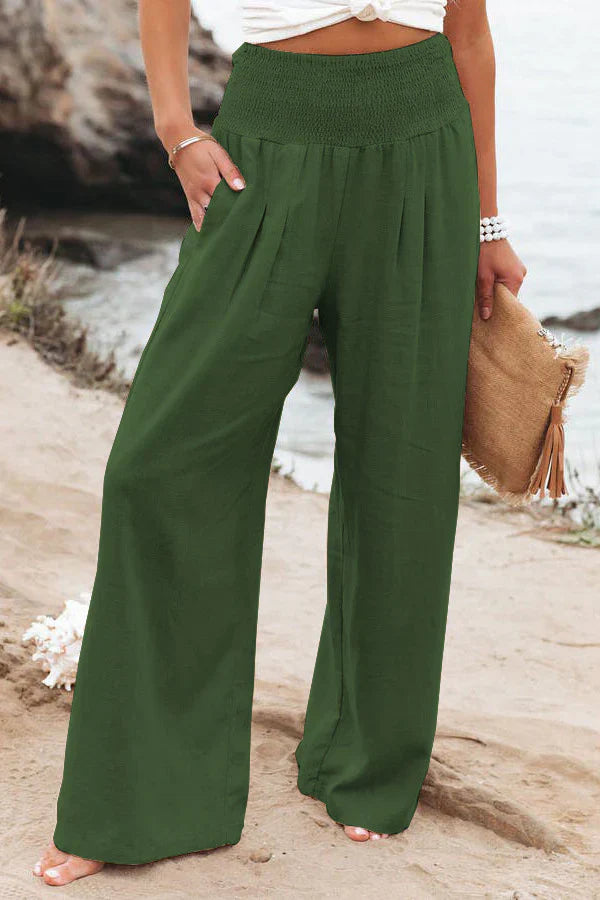 Stylish Alexandra - Pantalon en coton et lin pour le confort et l'élégance