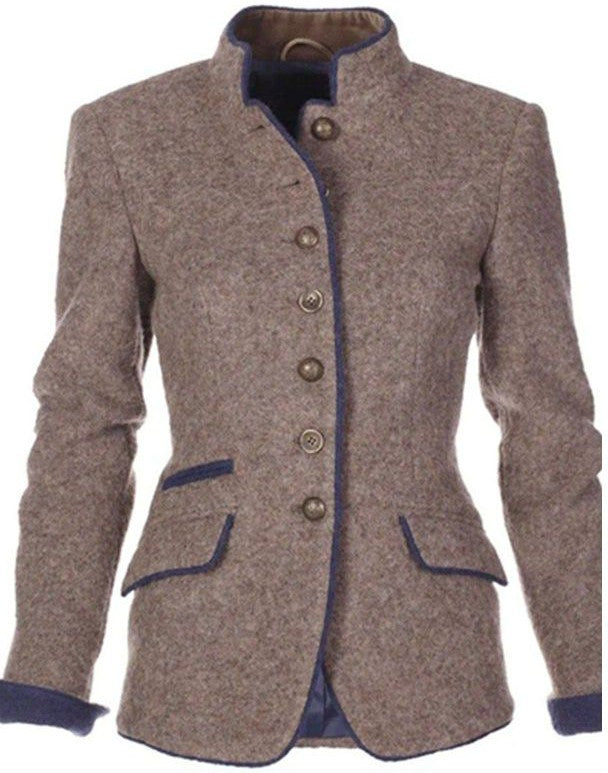 Laura - Élégant cardigan à manches longues de couleur unie pour la femme soucieuse de la mode