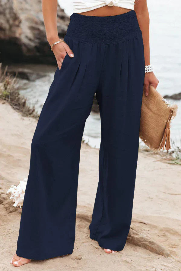 Stylish Alexandra - Pantalon en coton et lin pour le confort et l'élégance