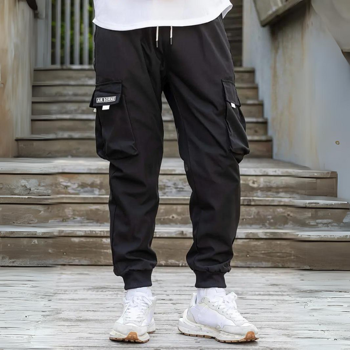 ATHANASIOS - Pantalon cargo élégant pour homme avec cordon de serrage confortable à la taille