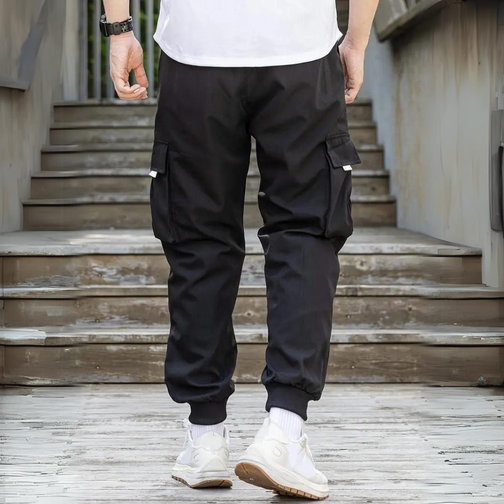 ATHANASIOS - Pantalon cargo élégant pour homme avec cordon de serrage confortable à la taille