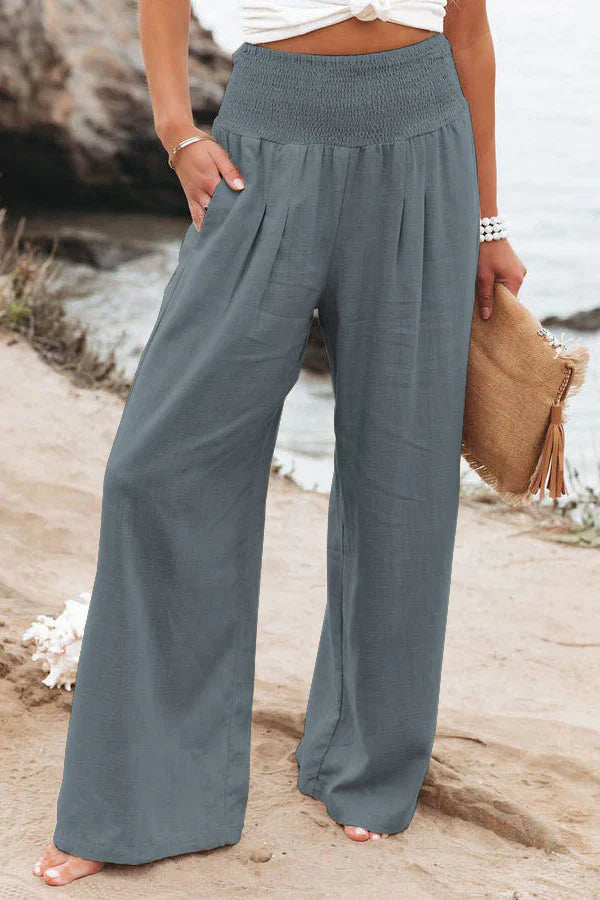 Stylish Alexandra - Pantalon en coton et lin pour le confort et l'élégance