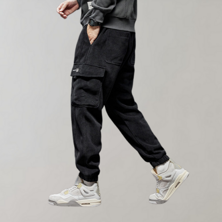 Osvald - Pantalon cargo décontracté en velours côtelé pour l'homme moderne