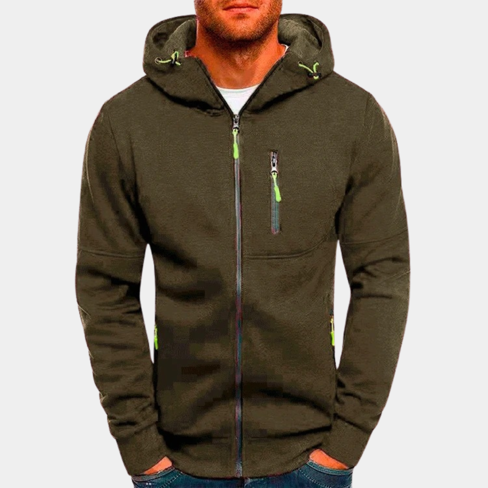 JACKS - Sweat à capuche zippé pour homme