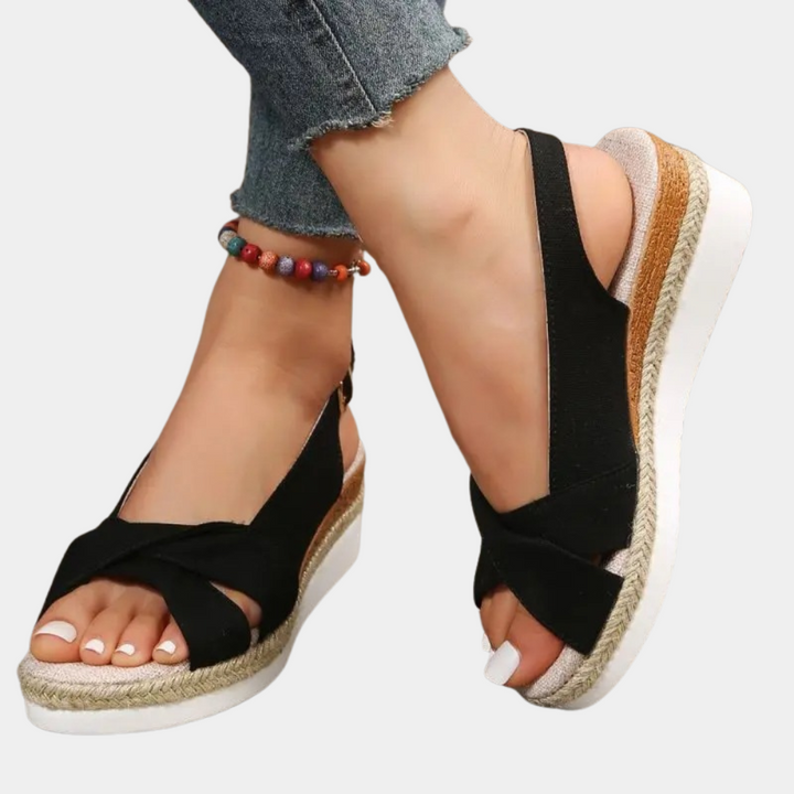 Des talons compensés élégants pour un look surprenant