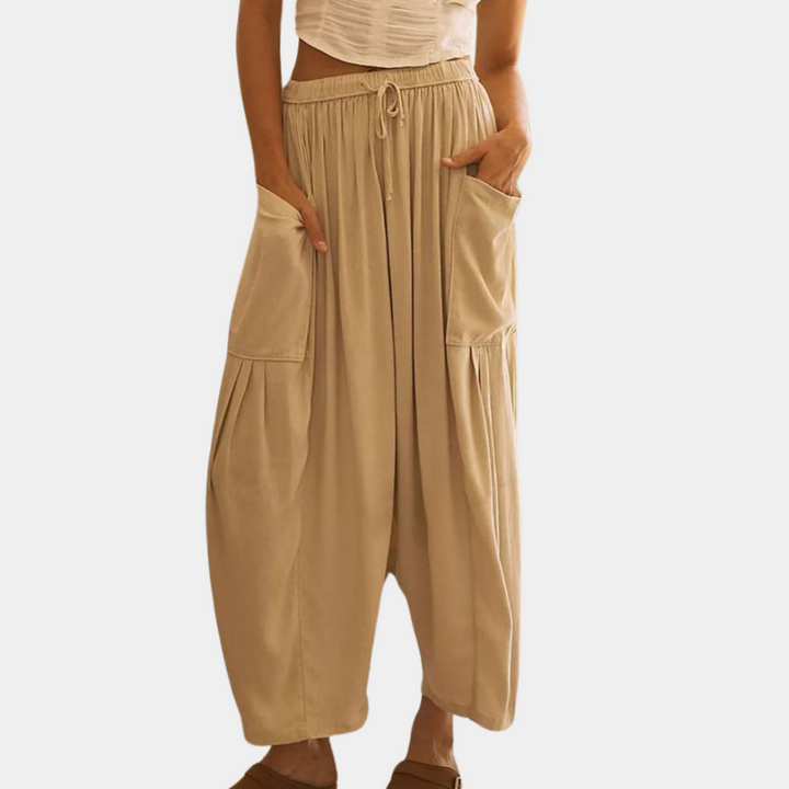 Pantalon de coupe décontractée pour femme, élégant et confortable