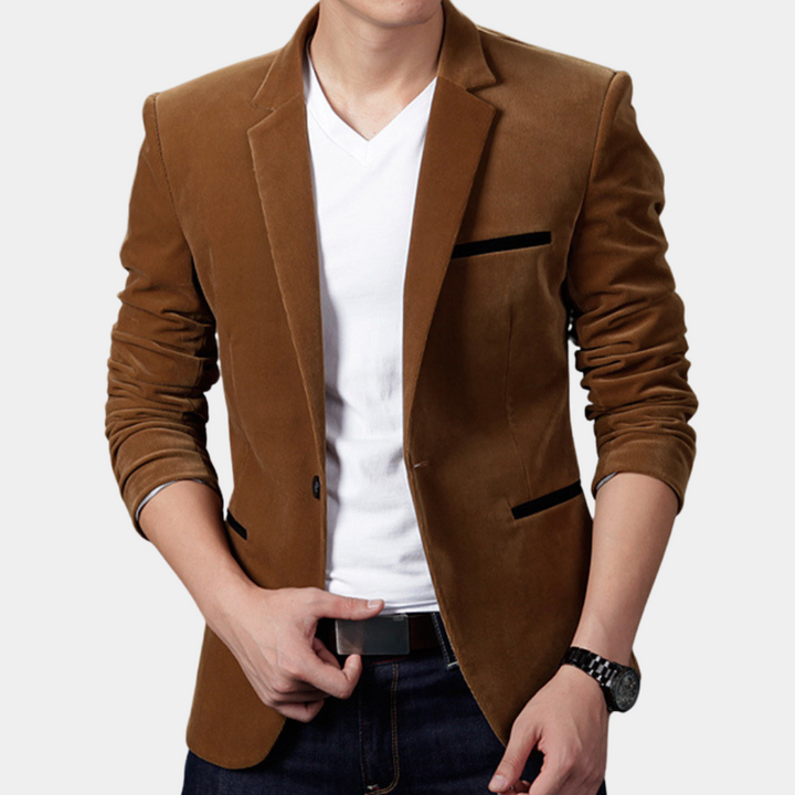 Blazer Chic pour homme en bleu raffiné