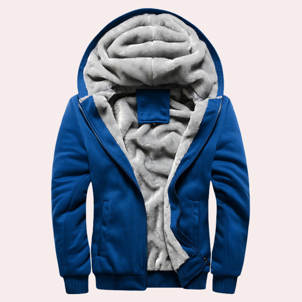 Kari - Veste à capuche élégante en peluche pour homme
