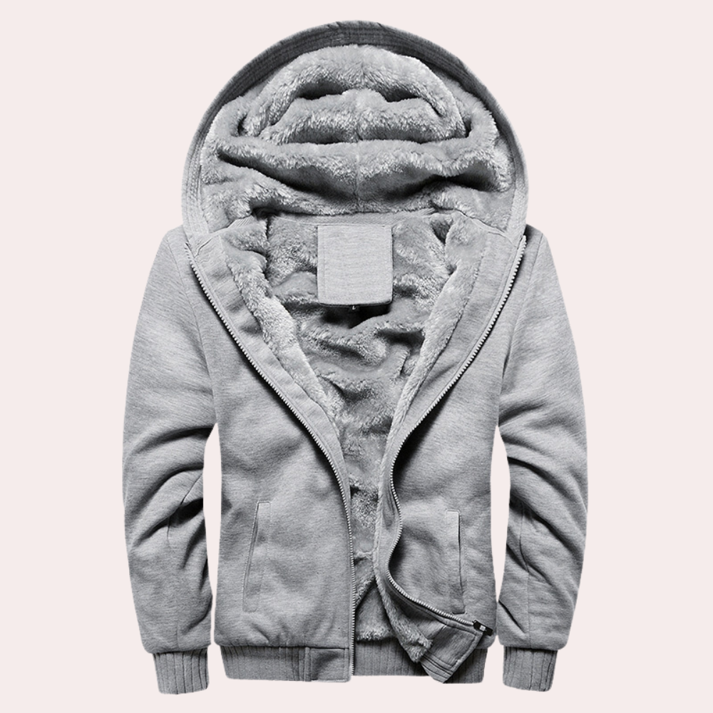 Kari - Veste à capuche élégante en peluche pour homme