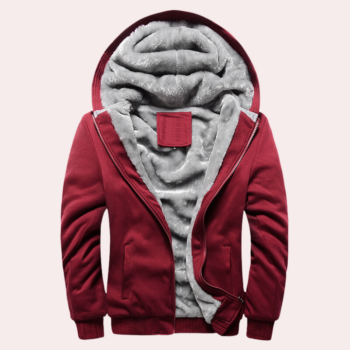 Kari - Veste à capuche élégante en peluche pour homme