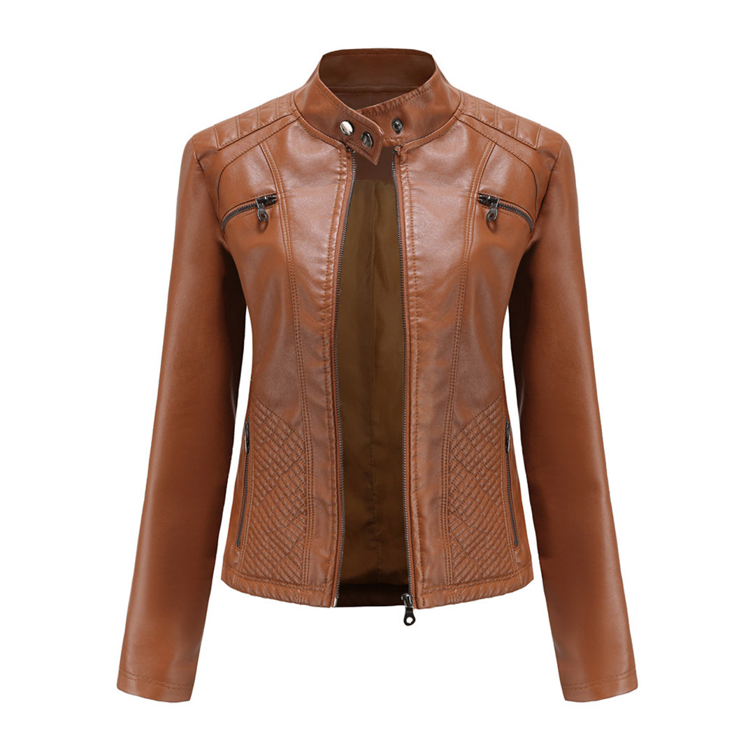 ANDRIJANA - Veste en cuir élégante pour un look intemporel