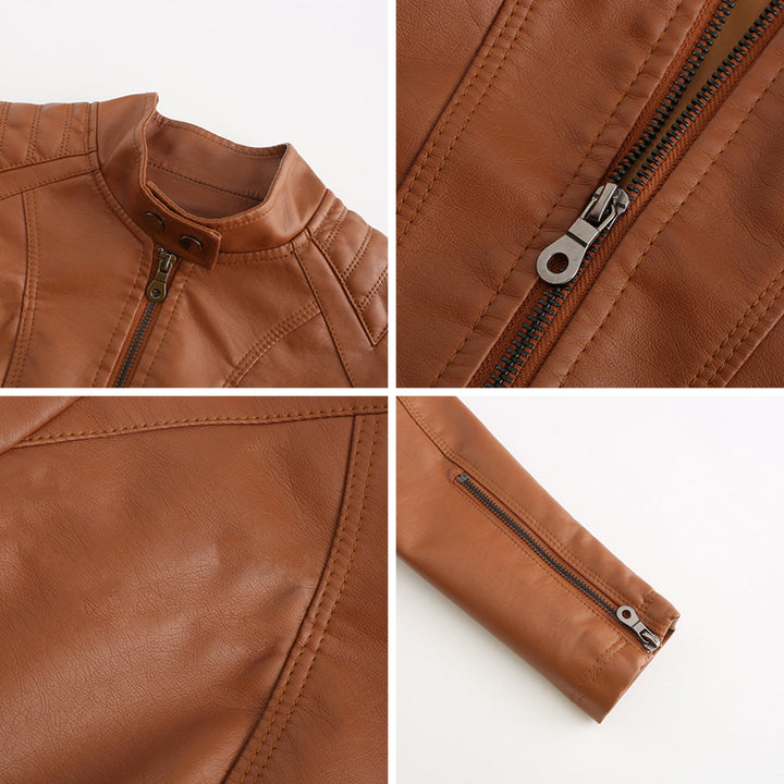 ANDRIJANA - Veste en cuir élégante pour un look intemporel