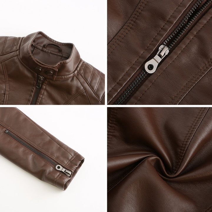 ANDRIJANA - Veste en cuir élégante pour un look intemporel