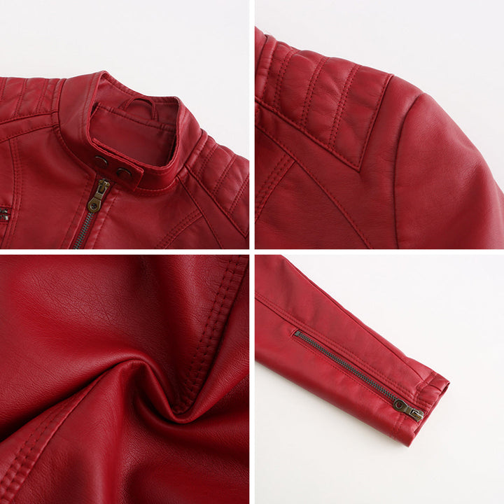 ANDRIJANA - Veste en cuir élégante pour un look intemporel