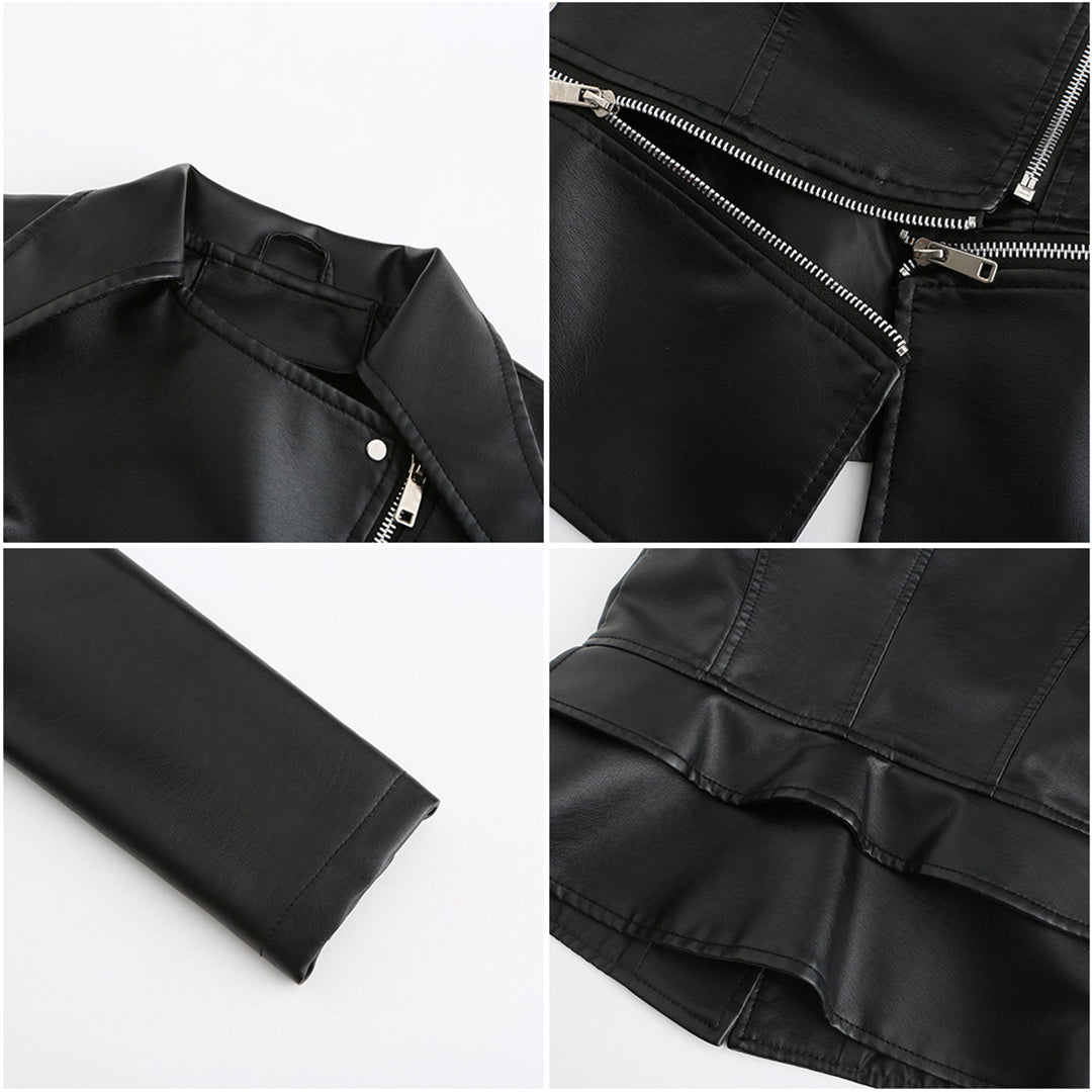 ALOJZIJA - Veste en cuir élégante pour un look chic