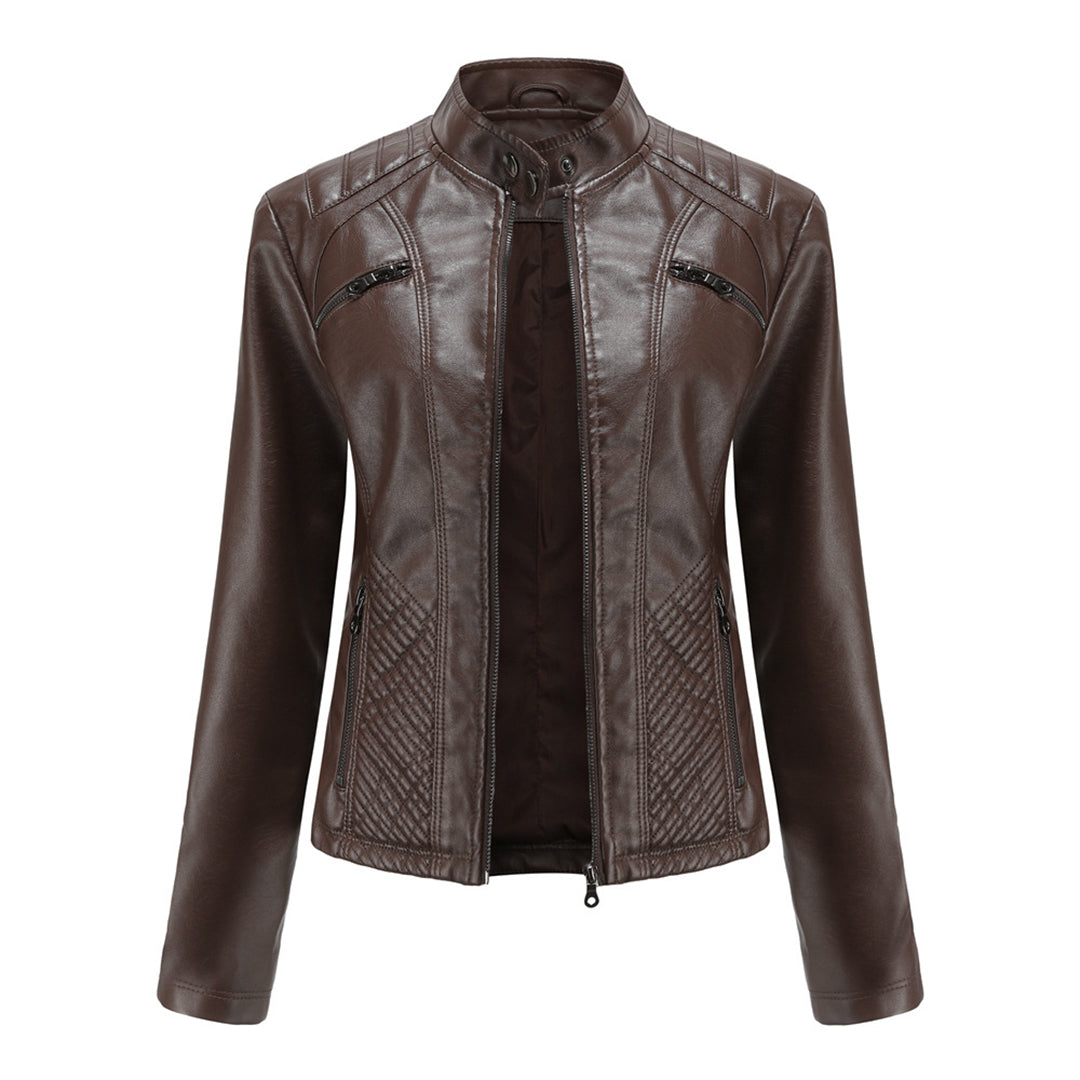 ANDRIJANA - Veste en cuir élégante pour un look intemporel