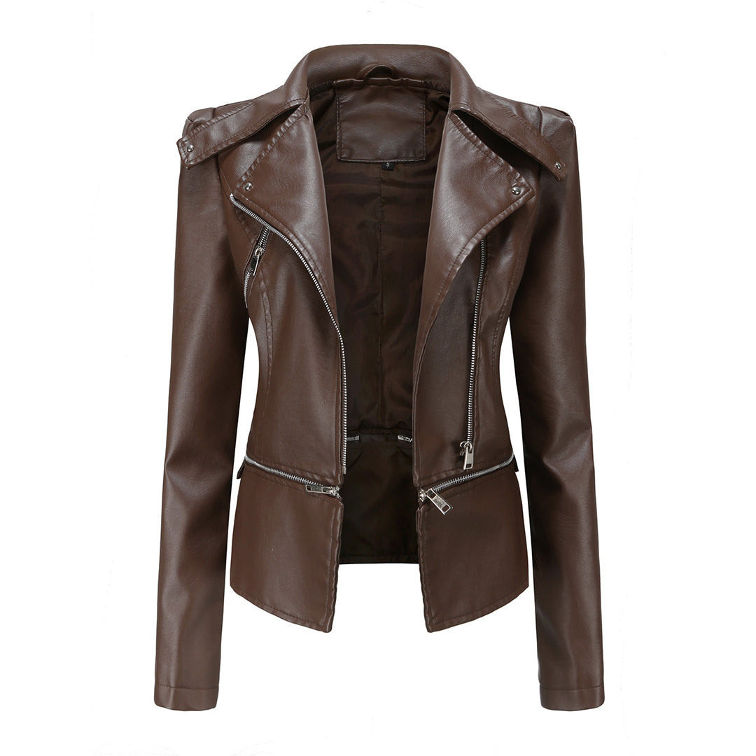 ALOJZIJA - Veste en cuir élégante pour un look chic