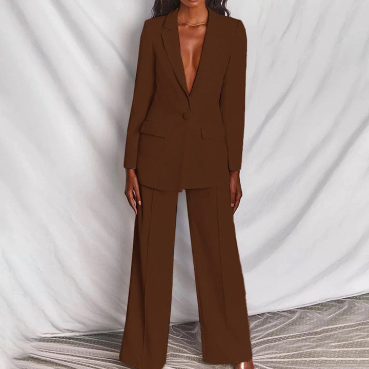 JOLIENE - Ensemble blazer et pantalon sophistiqué pour un look chic
