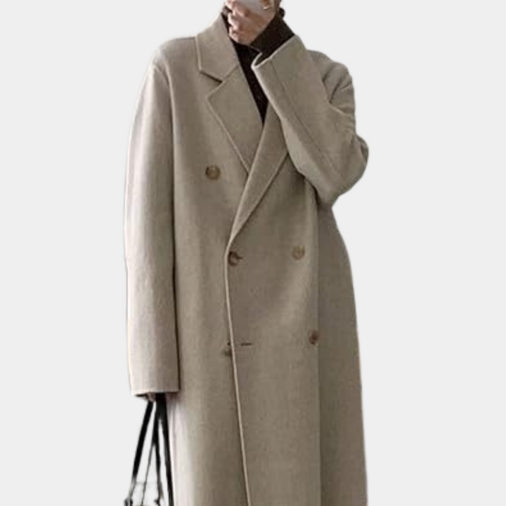 Manteau d'hiver long et élégant pour femmes - chaud et tendance