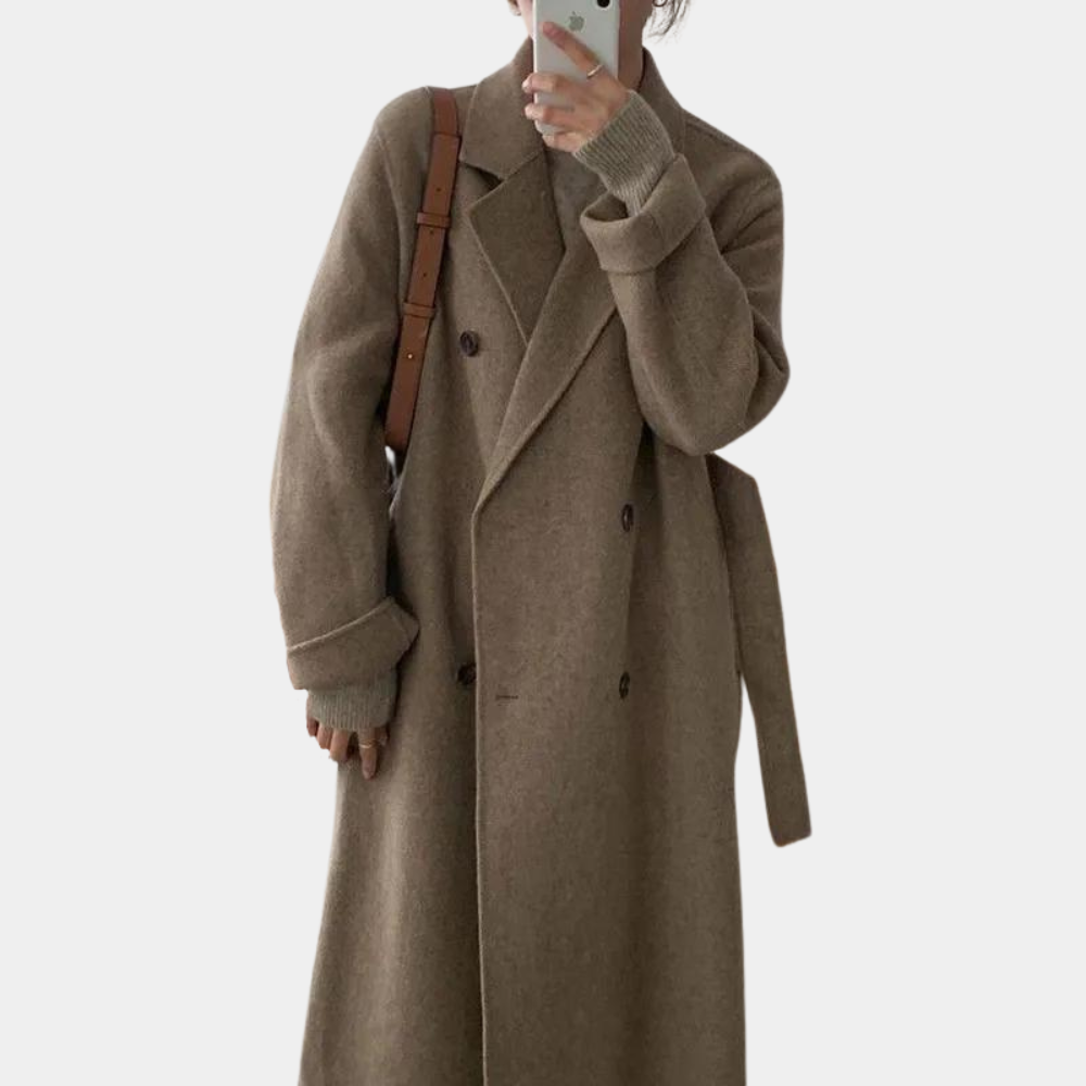 Manteau d'hiver long et élégant pour femmes - chaud et tendance