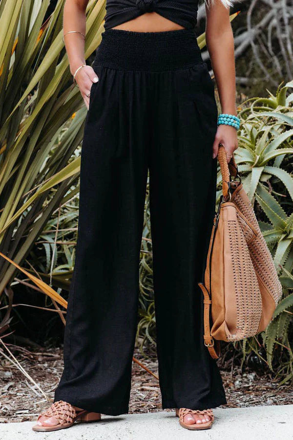 Stylish Alexandra - Pantalon en coton et lin pour le confort et l'élégance