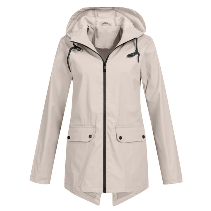 Imperméable long à capuche pour femme - FRANCINE