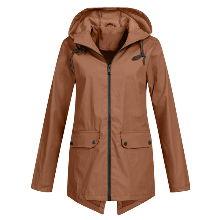 Imperméable long à capuche pour femme - FRANCINE
