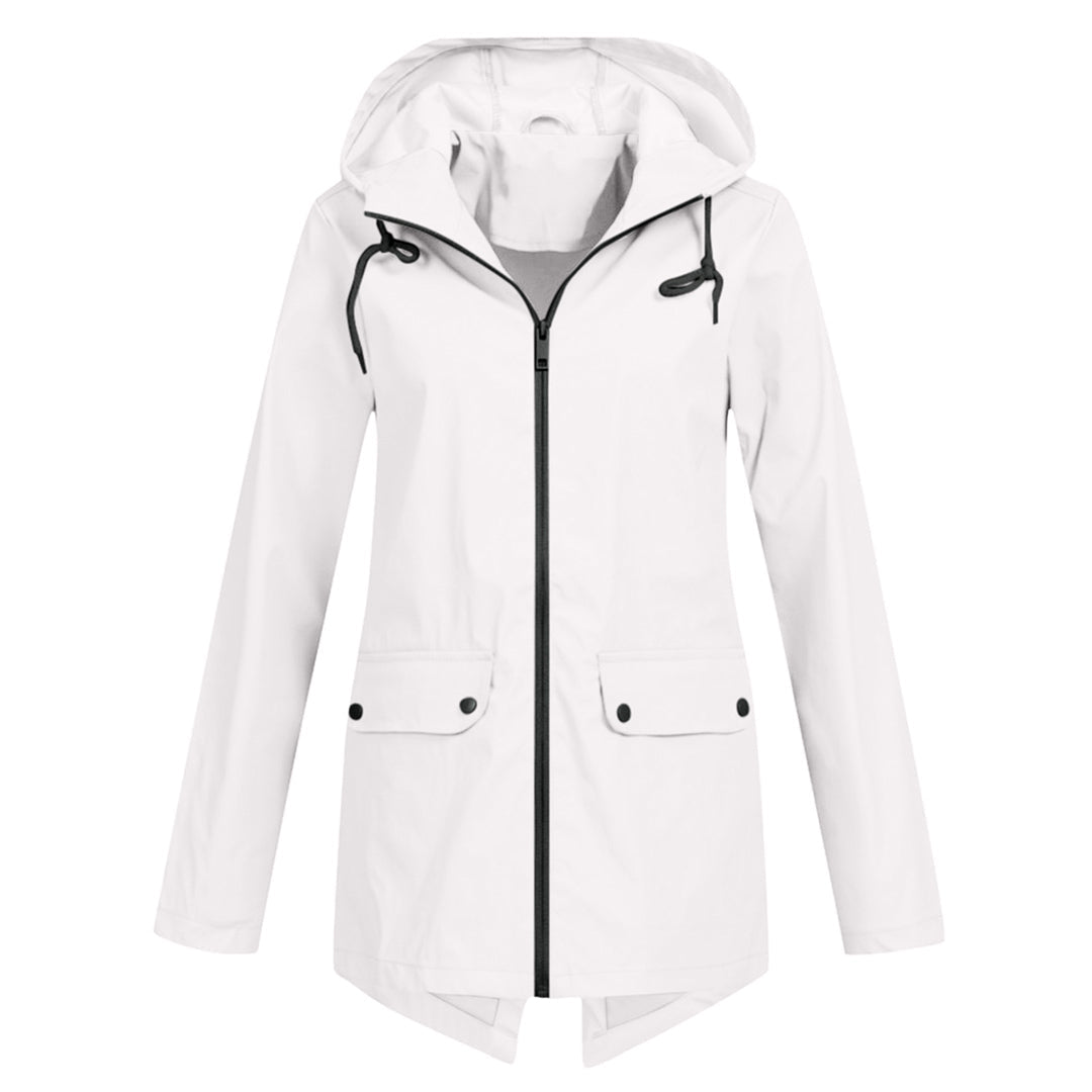 Imperméable long à capuche pour femme - FRANCINE