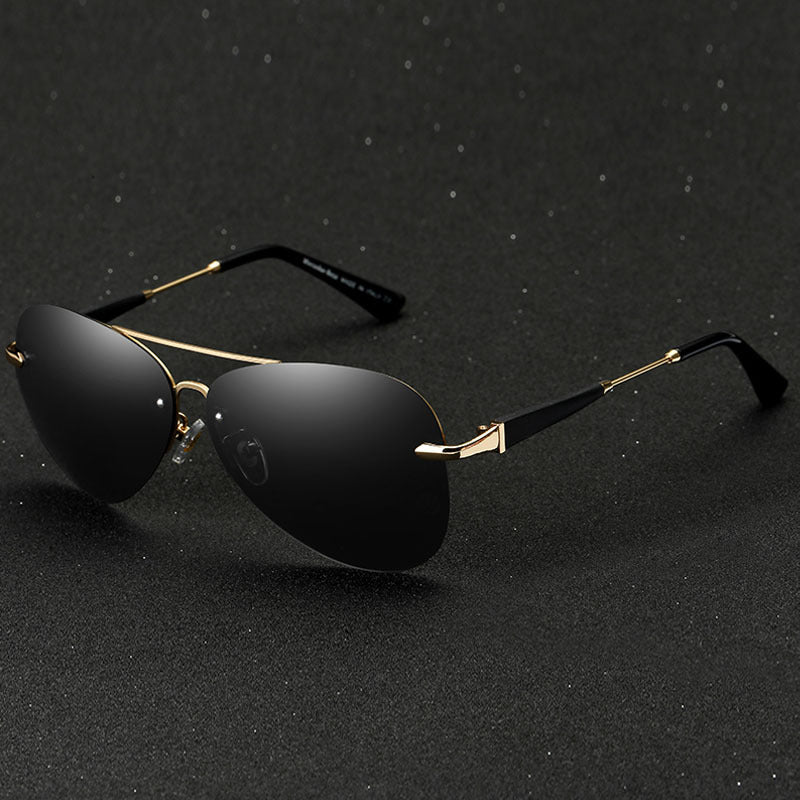 Alec - Lunettes de soleil aviateur polarisantes noires pour l'homme moderne