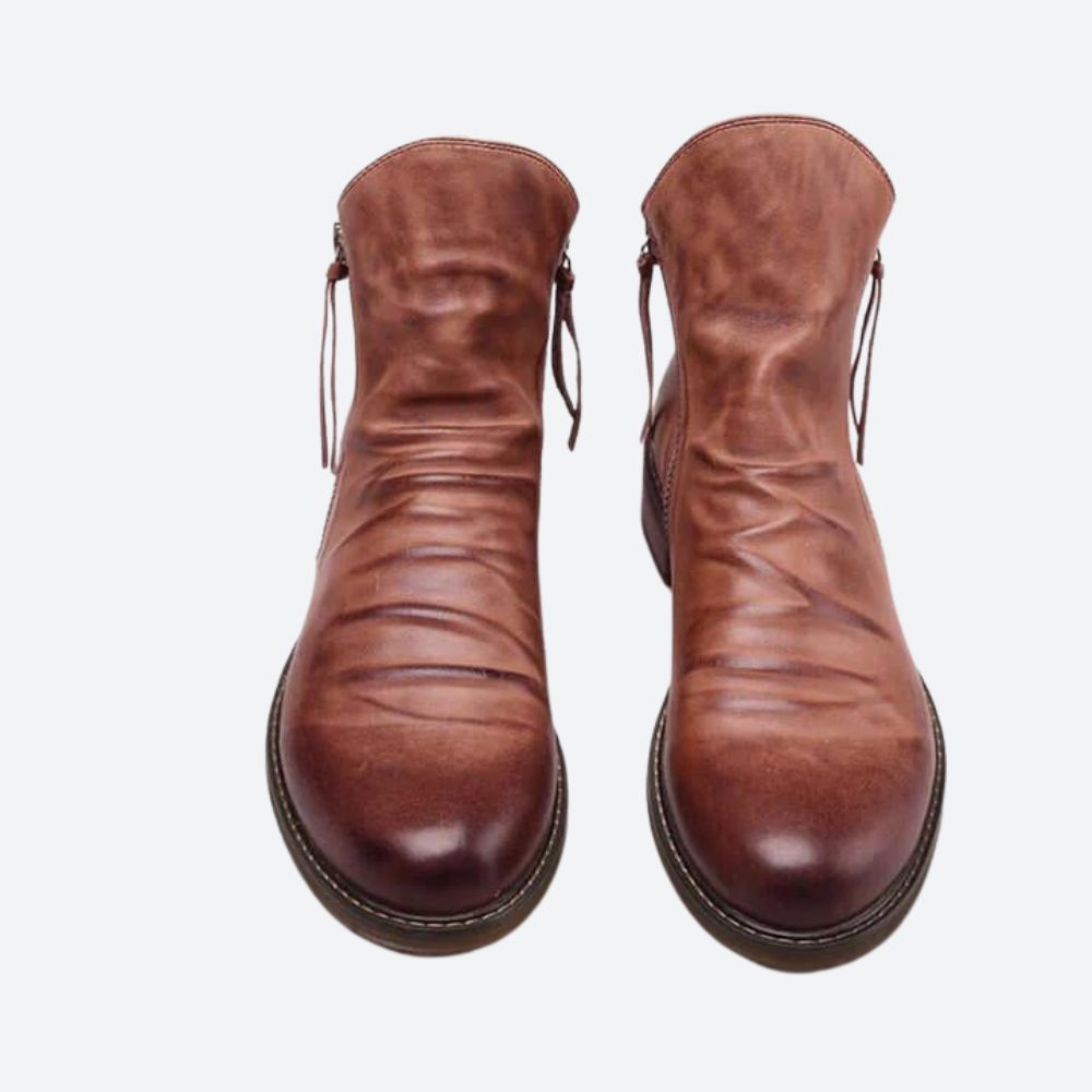 Bottes en cuir élégantes et décontractées pour hommes - Marty