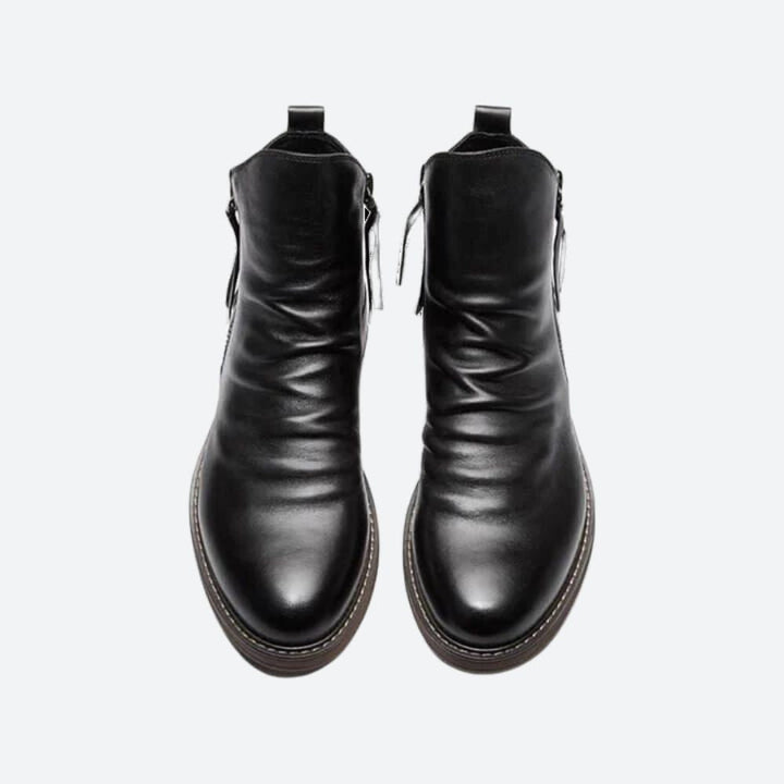 Bottes en cuir élégantes et décontractées pour hommes - Marty