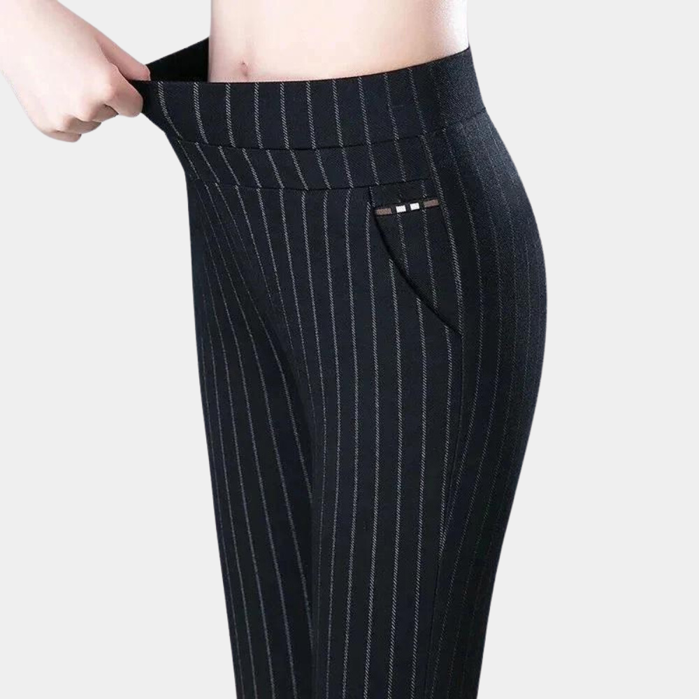 Margot - Pantalon extensible à taille haute de luxe