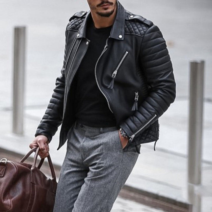 Veste en cuir élégante pour homme - RALPH