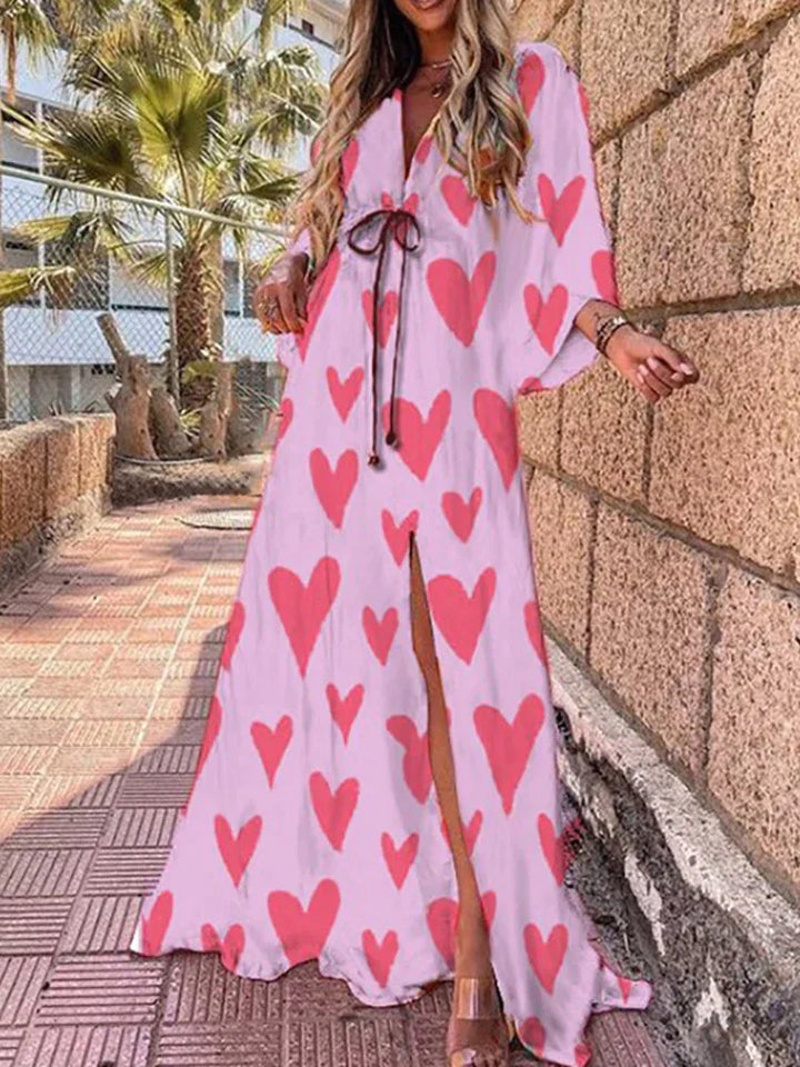 Eula - Robe de plage imprimée élégante pour un look estival chic