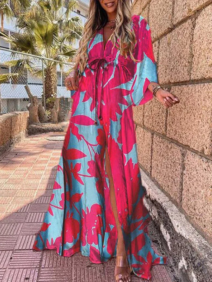 Eula - Robe de plage imprimée élégante pour un look estival chic