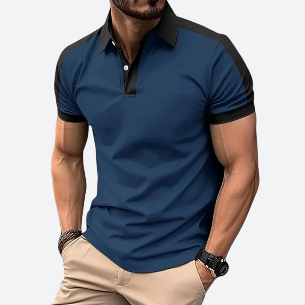 Polo élégant à manches courtes pour hommes - Sam