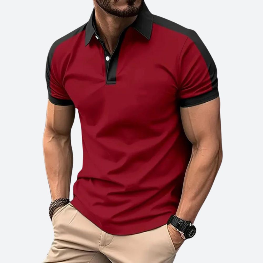 Polo élégant à manches courtes pour hommes - Sam