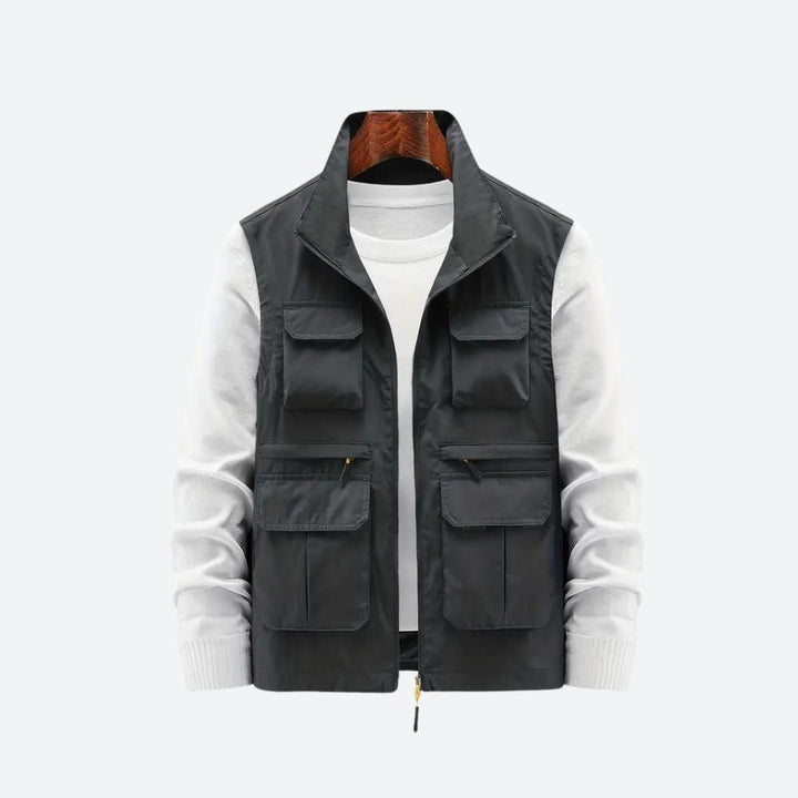 Gilet élégant pour hommes avec poches zippées pratiques - Sid