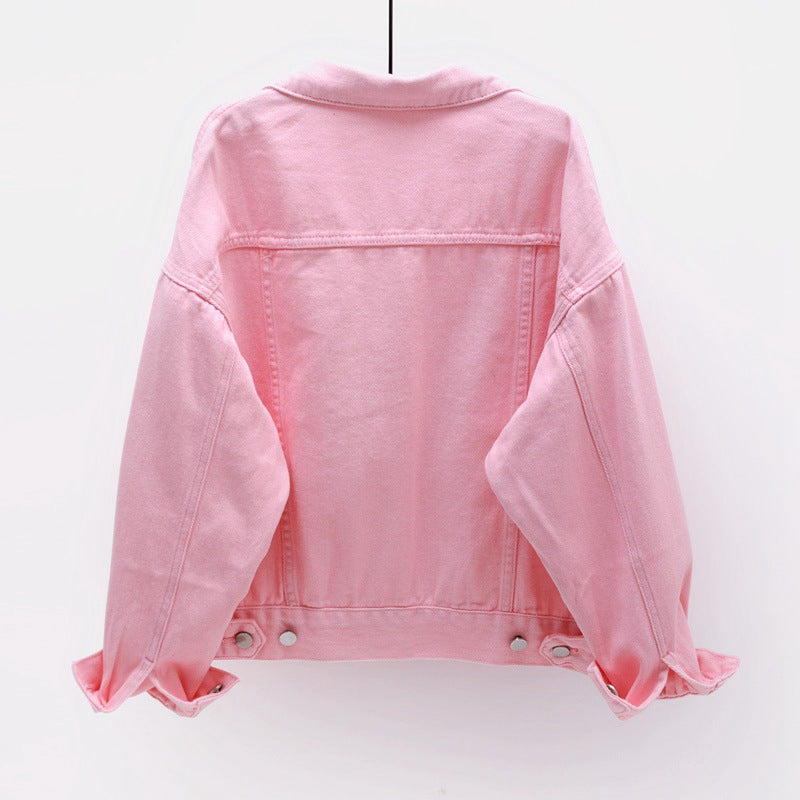Aurelia - Veste en jean rose élégante et confortable pour femmes
