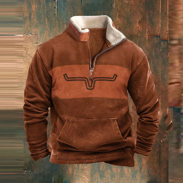 Michel™ - Sweat Élégant à Zip en Coton