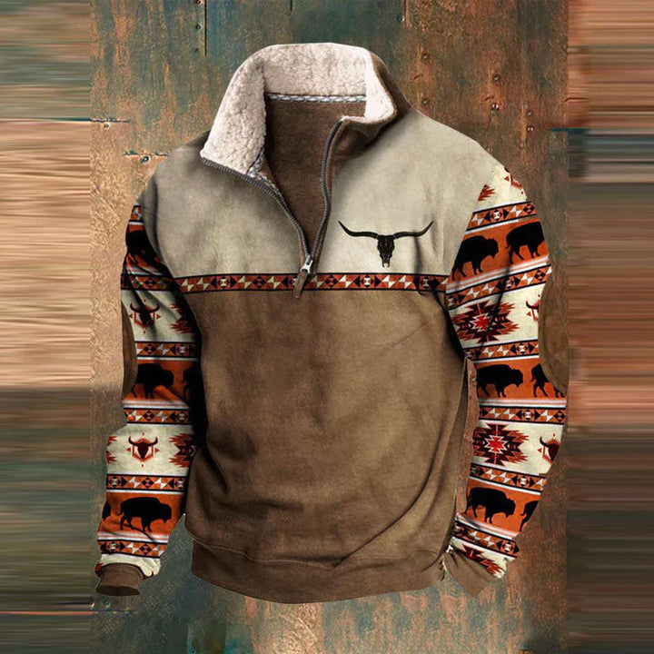 Michel™ - Sweat Élégant à Zip en Coton
