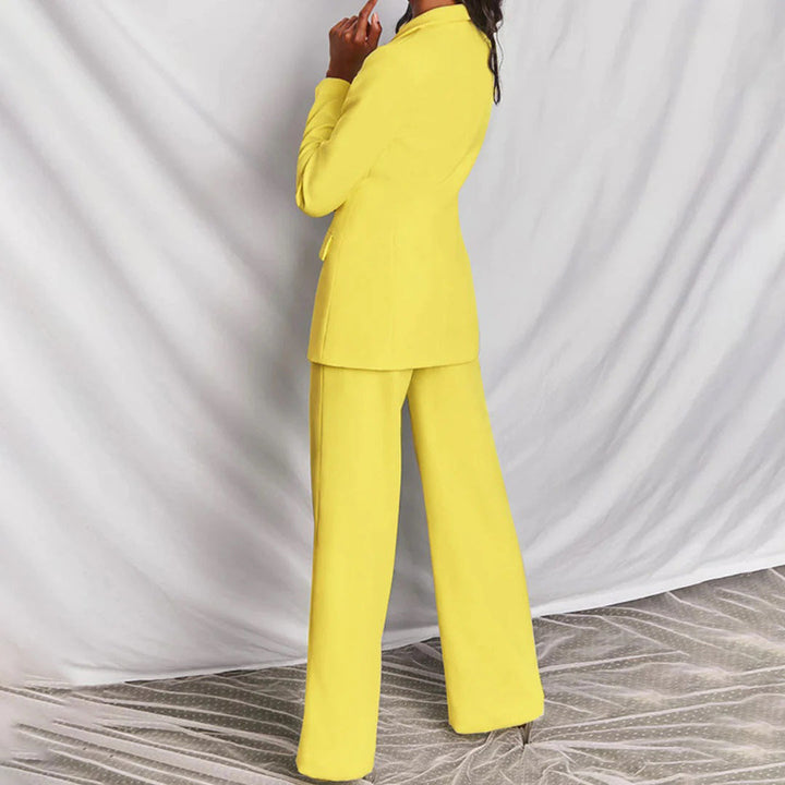 JOLIENE - Ensemble blazer et pantalon sophistiqué pour un look chic