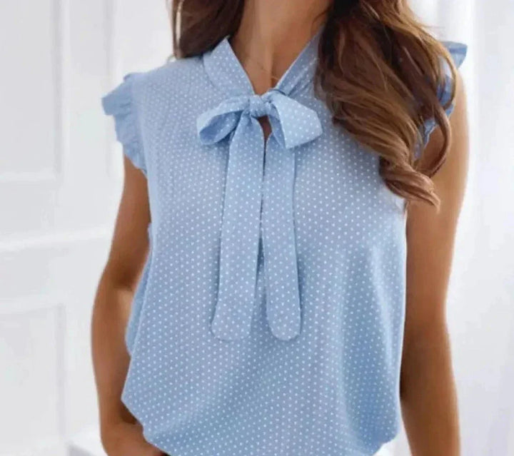 Rhea - Chemisier à nœud chic et élégant pour femmes