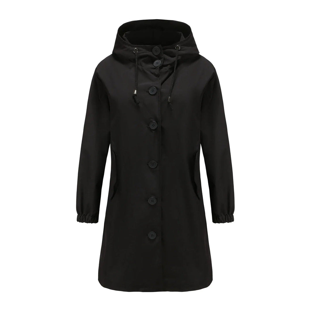 Lilac - Coupe-vent à capuche pour femmes, parfaitement imperméable et élégant