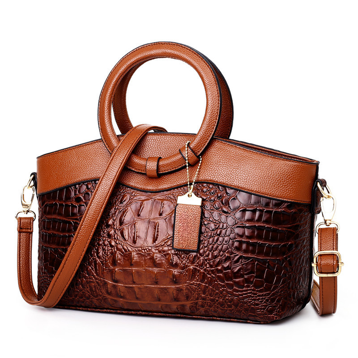 Leah - Sac en cuir vintage gaufré pour femmes
