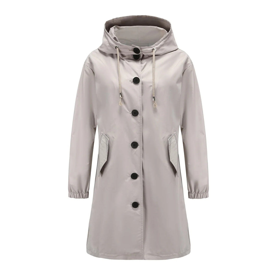 Lilac - Coupe-vent à capuche pour femmes, parfaitement imperméable et élégant
