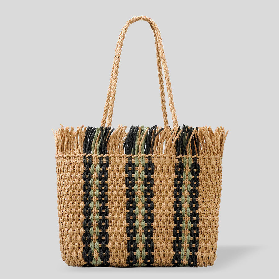 Sunny - Sac de plage spacieux tissé à la main pour toutes vos aventures estivales !