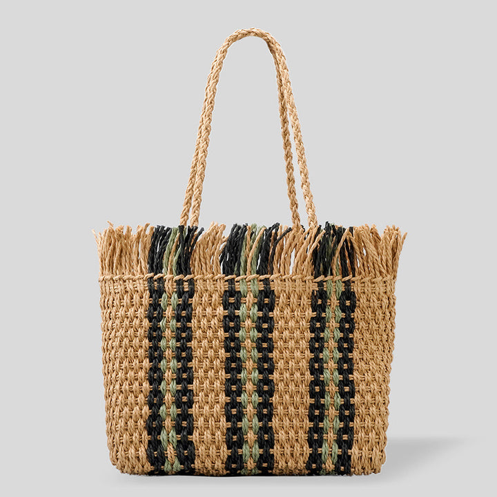 Sunny - Sac de plage spacieux tissé à la main pour toutes vos aventures estivales !